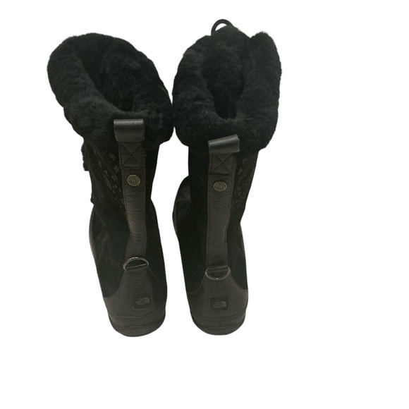 The north face Abby III black leather winter snow boots waterproof size 11 - Picture 4 of 10
